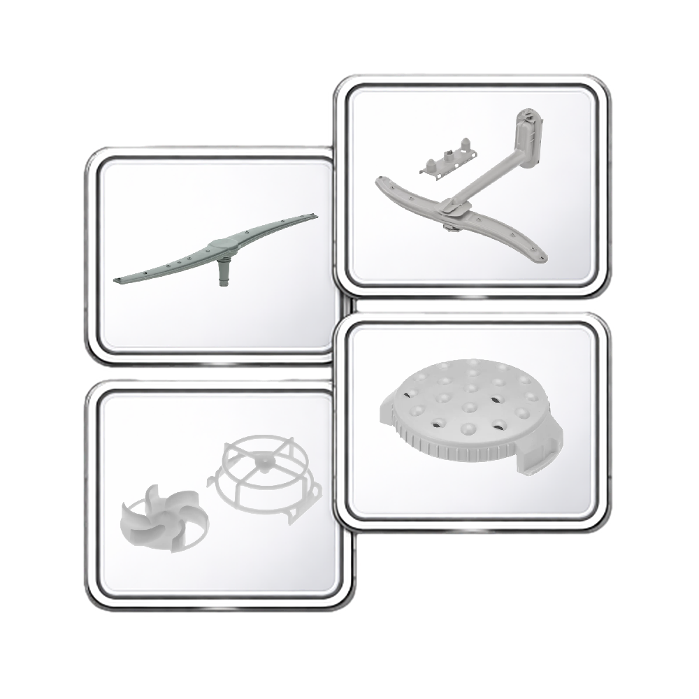 Ostřikovací ramena myček nádobí