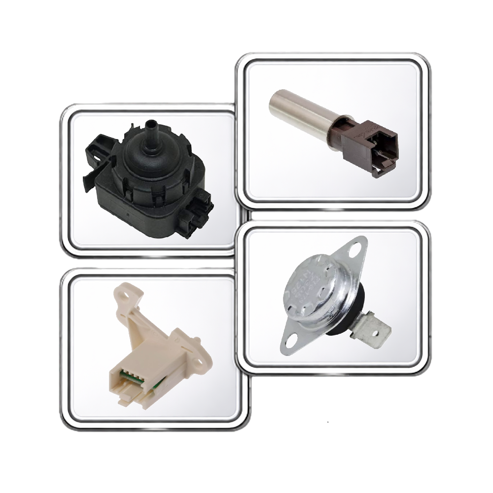 Hladinové snímače + senzory teploty + čidla praček