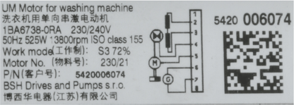 00144003 Motor Bosch | Siemens