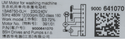 00145434 Motor Bosch | Siemens