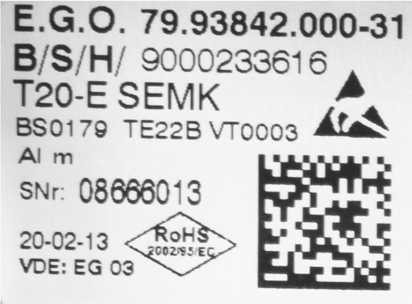 00642625 Řídící modul