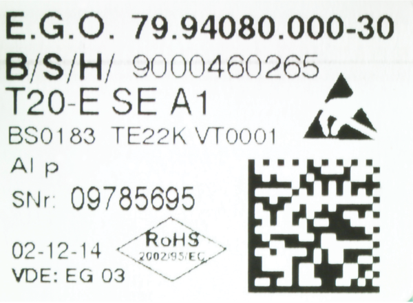 00649128 Řídící modul