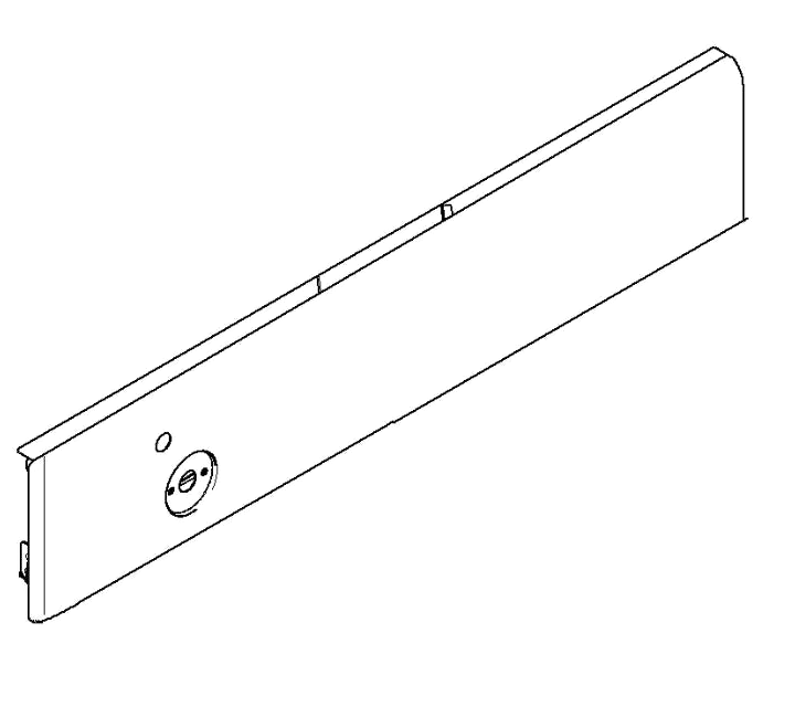 00667484 Panel do trouby