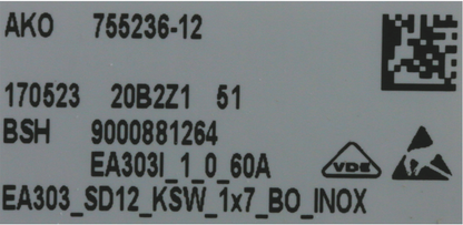 00747908 Panel Bosch | Siemens