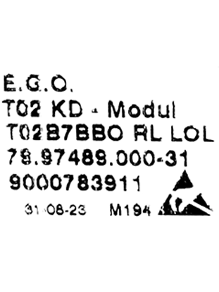 00750788 Řídící modul