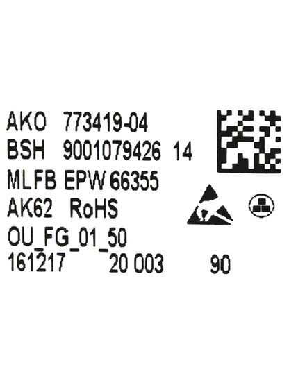 10005949 Ovládací modul naprogramovaný Bosch | Siemens