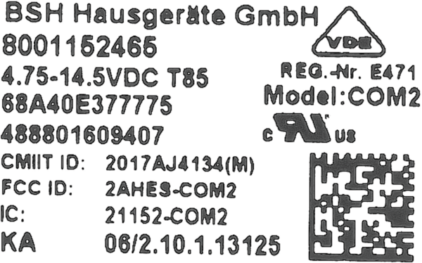 10013839 Connectivity modul Bosch | Siemens