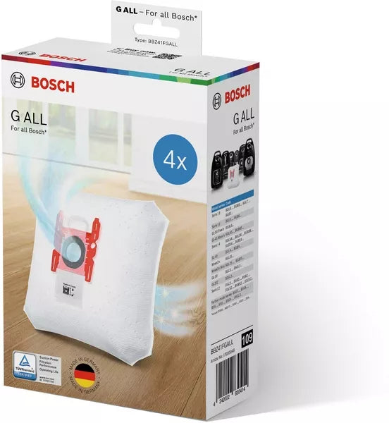 17003048 S�cky do vysavace 4ks Bosch Siemens BBZ41FGALL