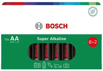 LR6SA10B/00 Tužková AA baterie Bosch – sada 10 ks
