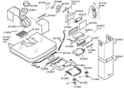 00431869 Tukový filtr do odsavače par