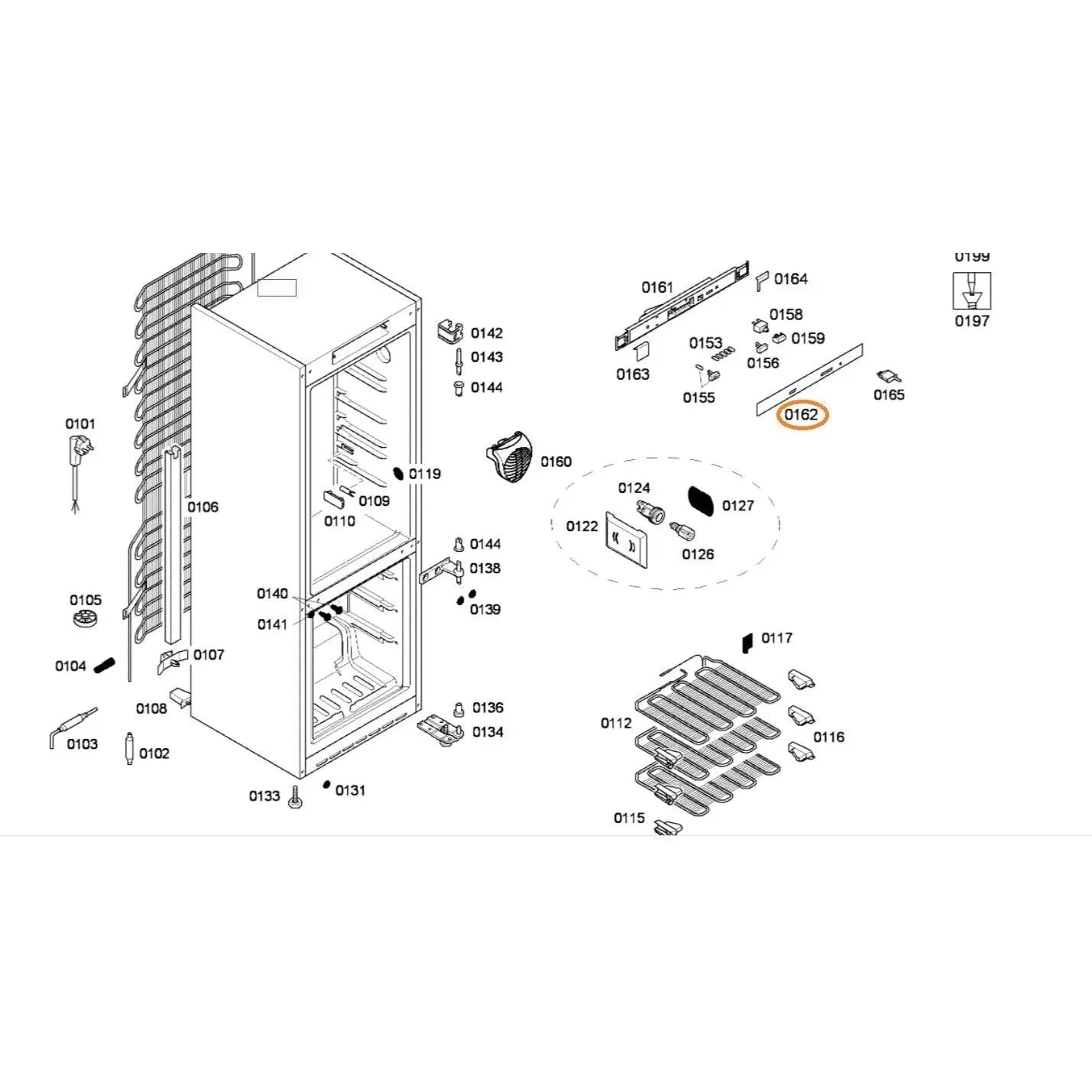 00612567 Panel do lednice