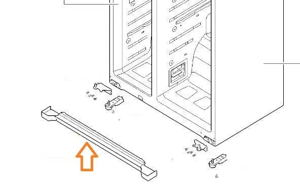 00771835 Krycí lišta do lednice